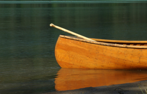 A Canoe's Reflection near Haines, Alaska