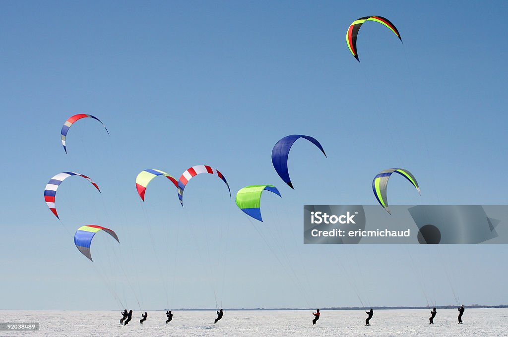 Para de ski - Photo de Glace libre de droits