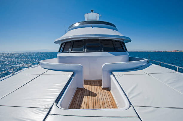 istock View from bow of a large luxury motor yacht 920392204
