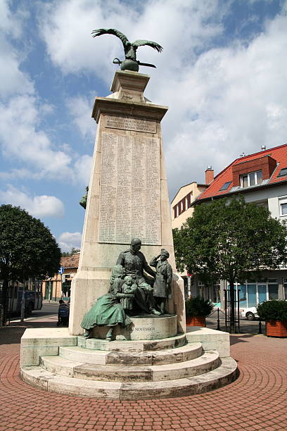 World war monument stock photo