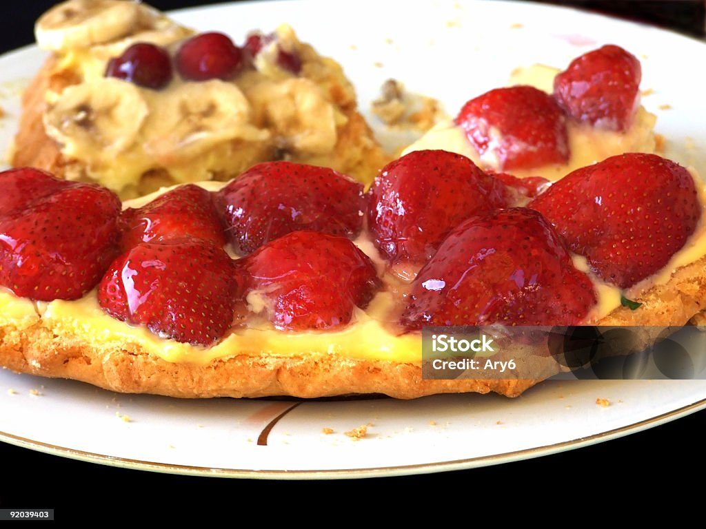 Crosta di Crostata di fragole - Foto stock royalty-free di Alimentazione non salutare