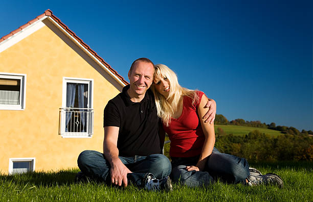 istock Couple and their country house 92039880