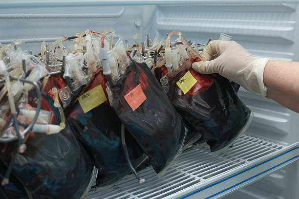 Conservação de sangue - fotografia de stock