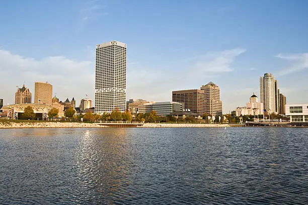 Photo of Milwaukee seen from Lake Michigan