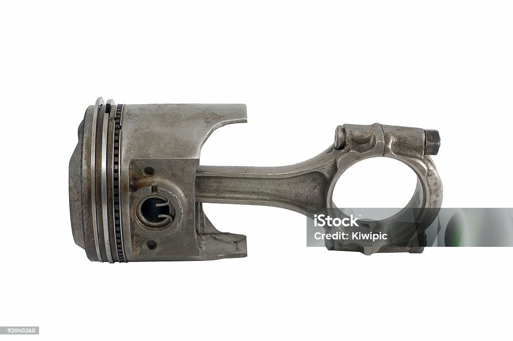 Used Piston and Conrod  Alloy Stock Photo