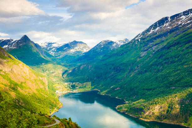 istock View on Geirangerfjord from Flydasjuvet viewpoint Norway 920405876