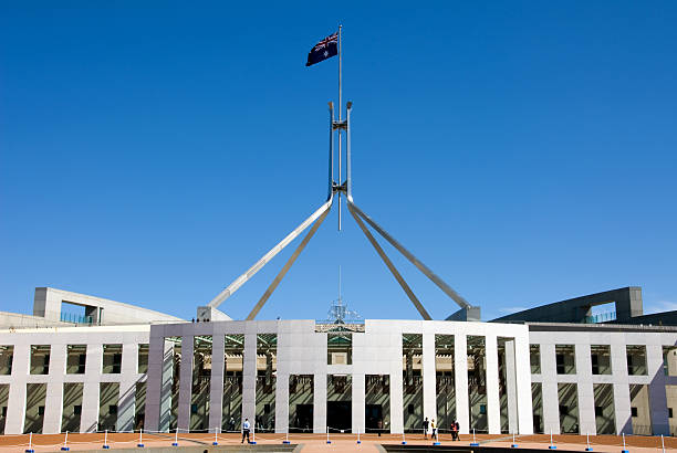 casa del parlamento-australia - canberra australian culture government australia fotografías e imágenes de stock