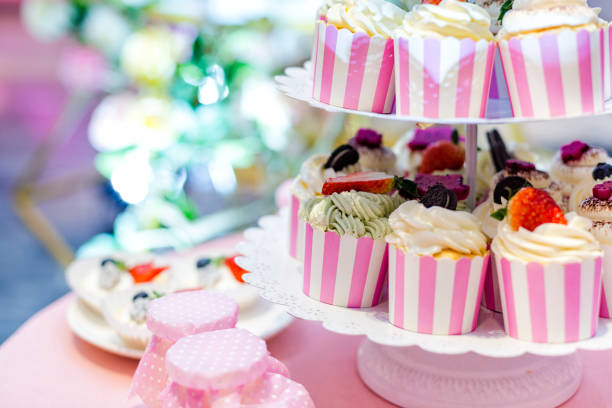 istock Pink wrapped creamy dessert 920409438