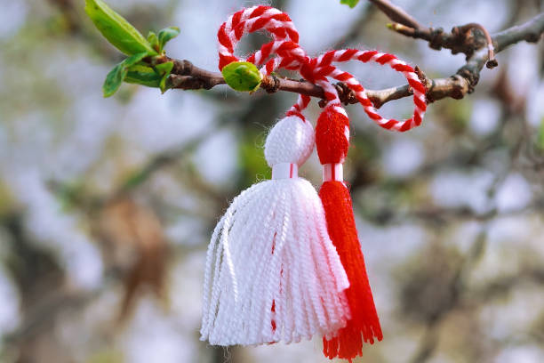 istock Bulgarian Martenitsa on the tree branch 920409840