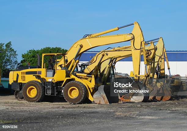 Construction Machinery Stock Photo - Download Image Now - Stationary, Construction Site, Construction Industry