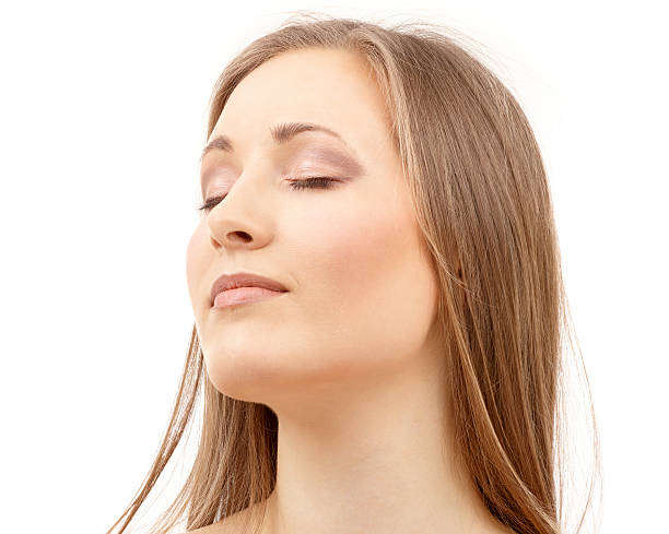 istock beautiful woman with closed eyes 92041279