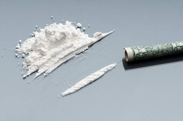 Cocaína - fotografia de stock