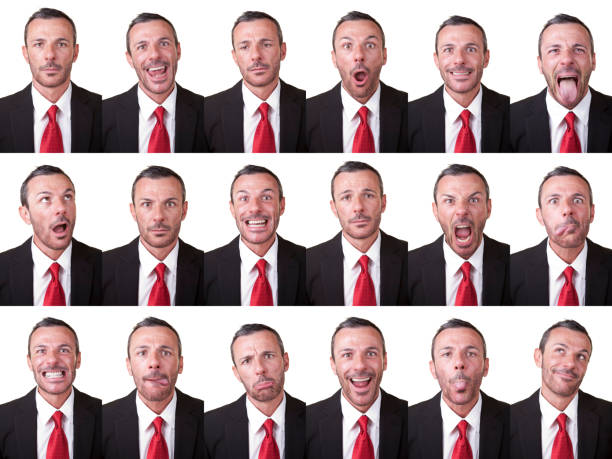 istock Businessman facial expressions 92041565