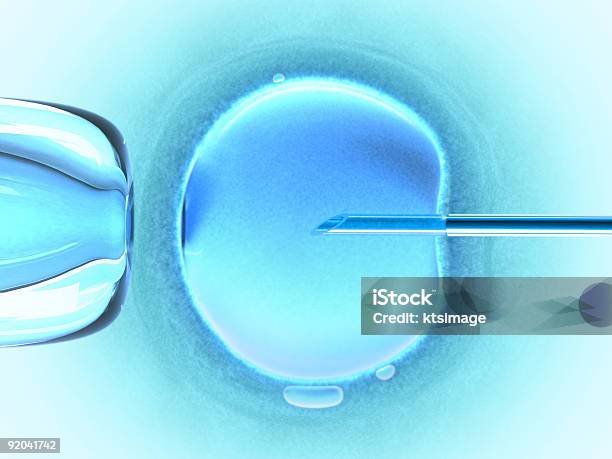Ovum Cold Color Stock Photo - Download Image Now - In Vitro Fertilization, Artificial Insemination, Human Fertility