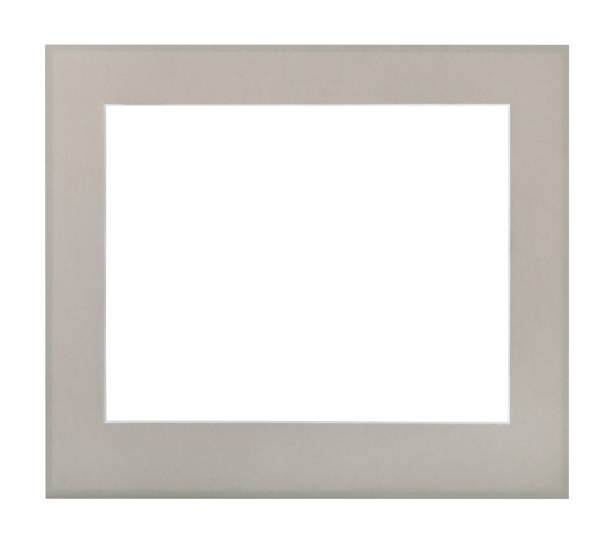 istock wide flat gray passe-partout for picture frame 920418178