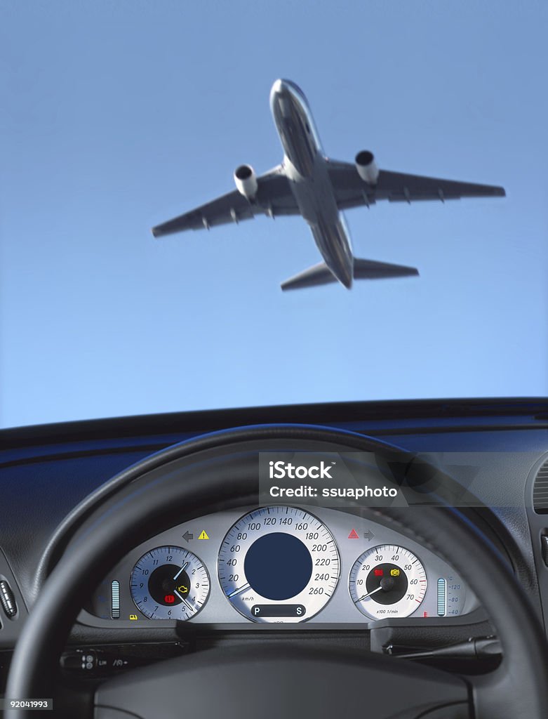 Ruota e dashboard - Foto stock royalty-free di Aeroplano