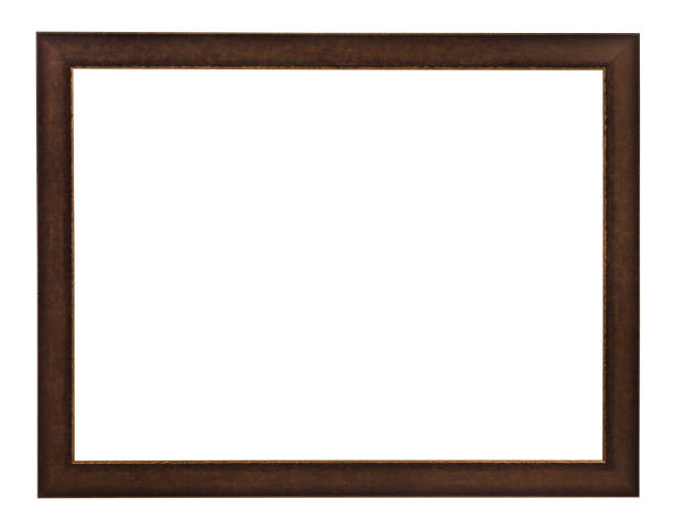 istock modern flat brown painted wooden picture frame 920421406
