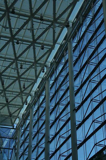 istock inside of modern steel and glass building 92042211