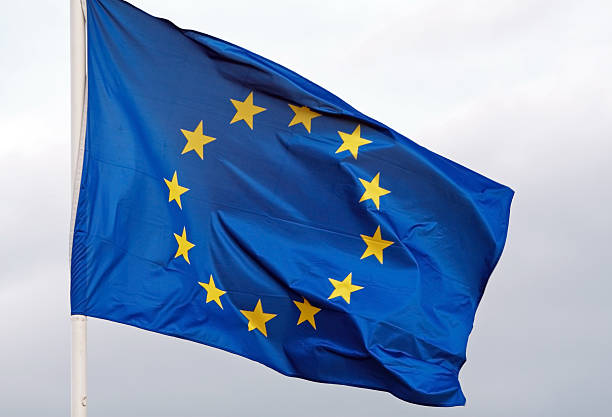 Europe flag stock photo