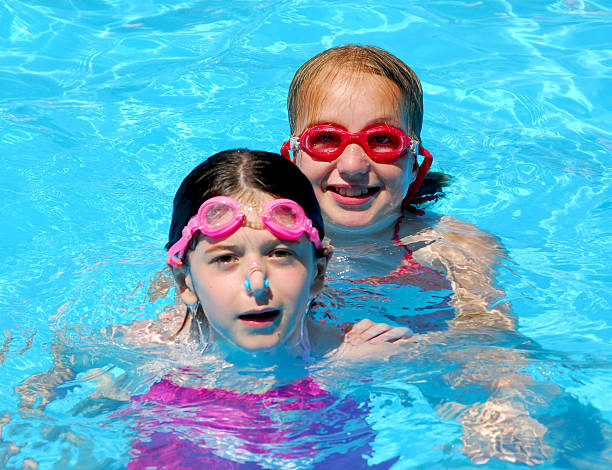 istock Girls children pool 92042373