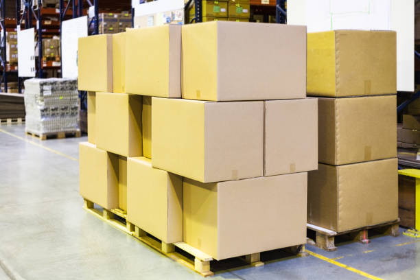 istock packaged boxes and cartons on wooden pallets 920423922