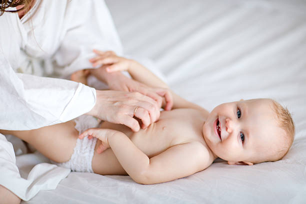 istock Family playing in bed 92042418