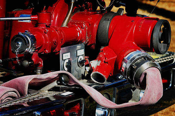 istock Vintage Firetruck - Lomo 92042432
