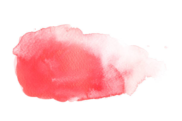 istock Abstract Red Watercolor Isolated On White Backgrounds 920424344