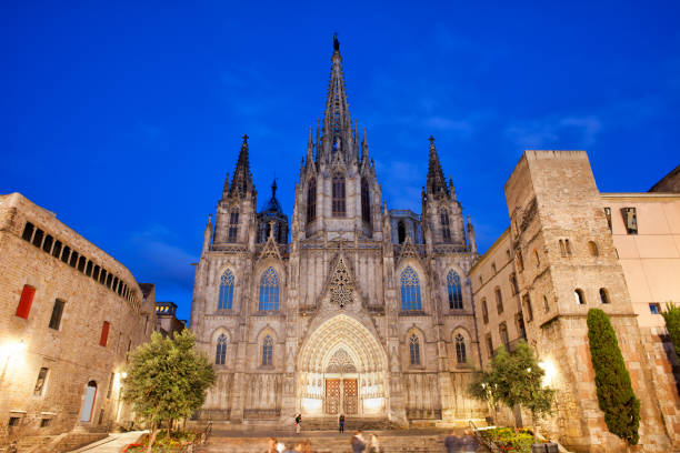 istock Barcelona Cathedral at Night 920424798