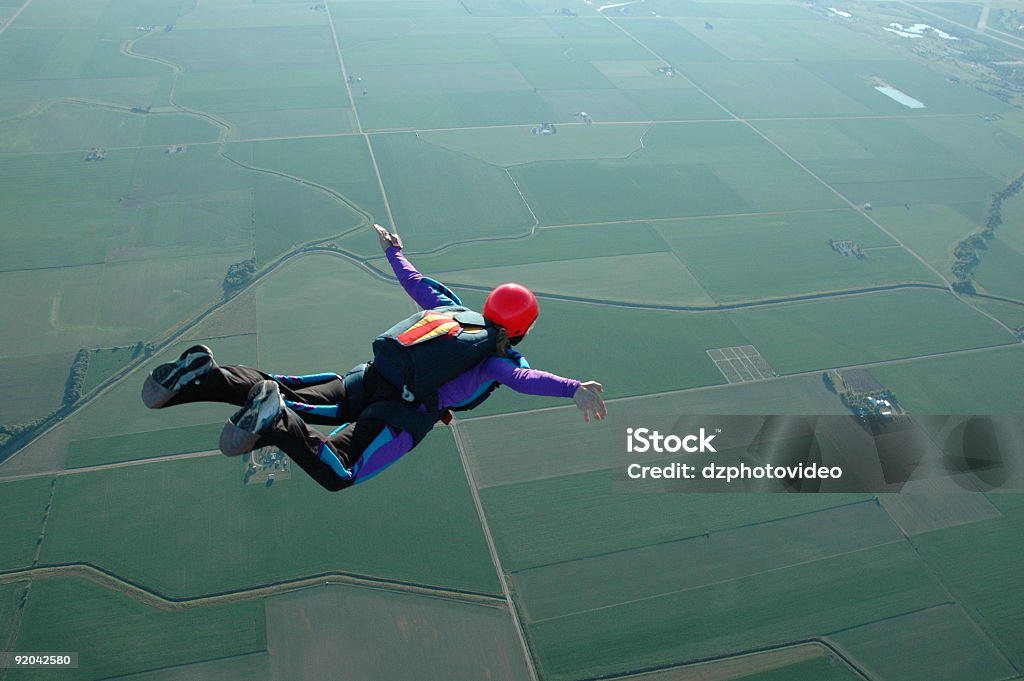 Royalty Free banco de fotos: Mulher Skydiving-posso voar! - Foto de stock de Skydive royalty-free