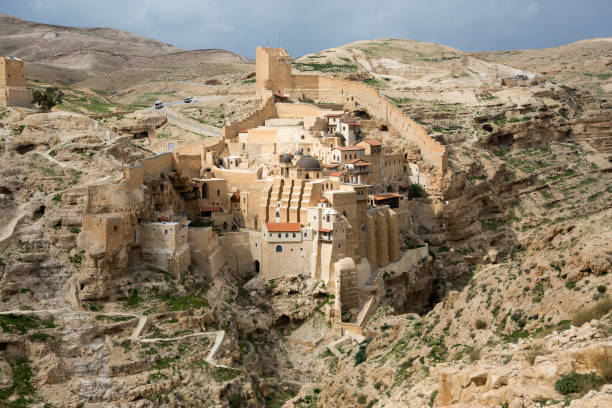 Marsaba monastery - fotografia de stock