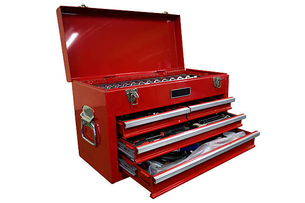 Three Drawer Tool Chest  dresser stock pictures, royalty-free photos & images