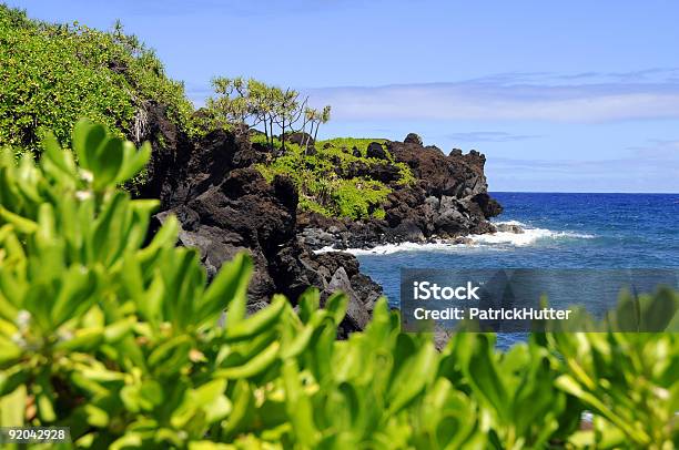 Bianco Spiaggia Di Waianapanapa - Fotografie stock e altre immagini di Isole Hawaii - Isole Hawaii, Parco Statale di Waianapanapa, Ambientazione esterna