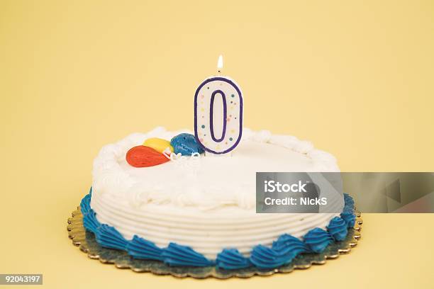 Birthday Cake Number Series Stock Photo - Download Image Now - Birthday Cake, Zero, Aging Process