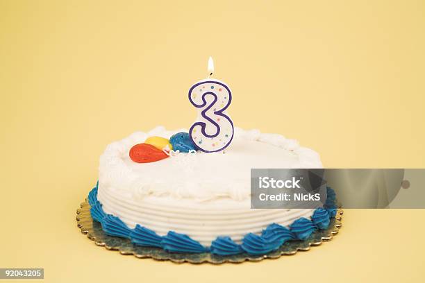 Birthday Cake Number Series Stock Photo - Download Image Now - Birthday, Birthday Cake, Birthday Candle