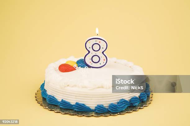 Geburtstagstorte Nummer Series 8 Stockfoto und mehr Bilder von 8-9 Jahre - 8-9 Jahre, Alterungsprozess, Besonderes Lebensereignis