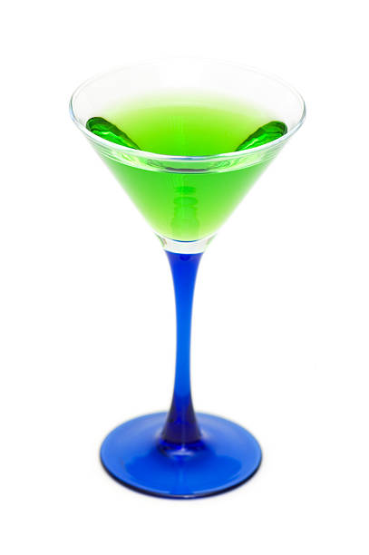 istock Green cocktais isolated on the white background 92043456