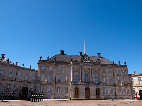 Change of guards at Amalienborg Palace, Copenhagen
