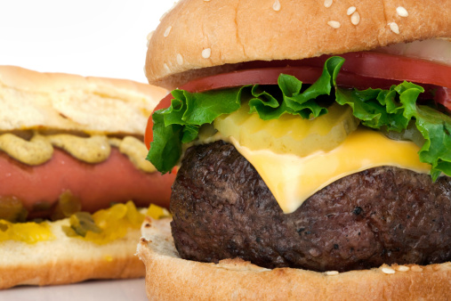 Cheeseburger with Natural Shadow and Gradation-Photographed on Hasselblad H3D-39mb Camera