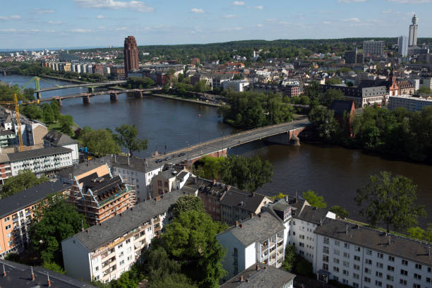 istock Aerial view of Frankfurt 920446056