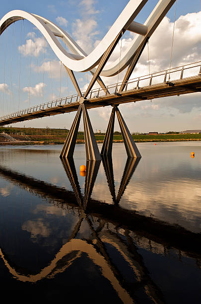 Infinity Bridge Stockton On Tees  cleveland england stock pictures, royalty-free photos & images