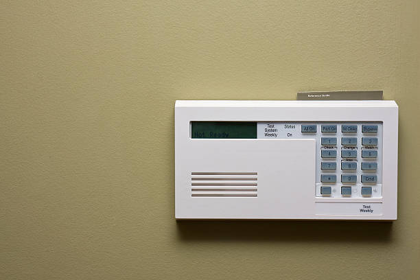 ホームセキュリティーコントロールパネル - security system security burglar alarm home interior ストックフォトと画像