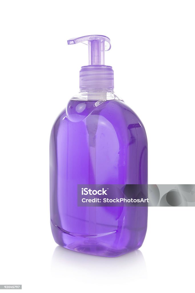 液体石鹸のボトルを白で分離 - カットアウトのロイヤリティフリーストックフォト