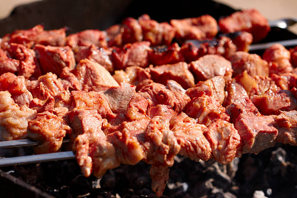 istock Preparation of meat on fire 92046163