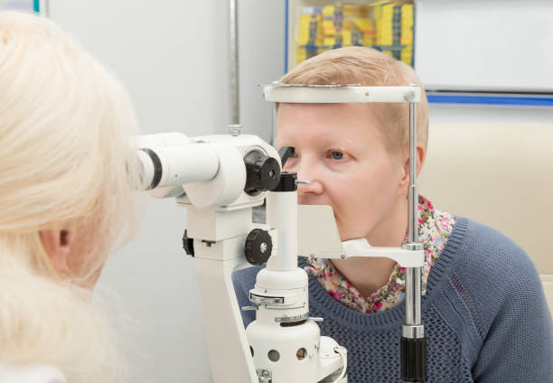 istock Checking the eyes of an optometrist 920461788