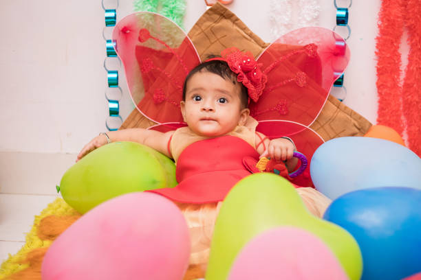 istock Indian baby dressed as an angel 920461926