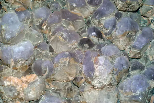background, texture - druse of untreated amethyst crystals