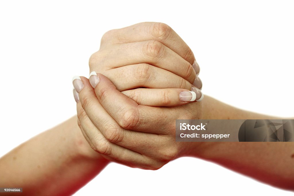 Hands depicting many gestures  Hands Clasped Stock Photo