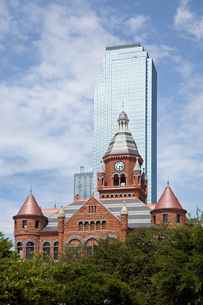 istock Dallas County, Texas Old Red Courthouse, Modern Juxtaposition 92047116