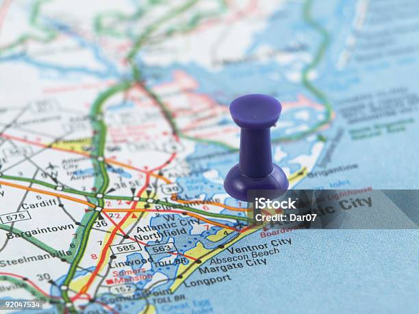 Карта — стоковые фотографии и другие картинки Атлантик-Сити - Атлантик-Сити, Атлантический океан, Без людей